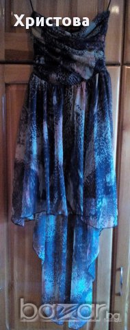 Ефирна рокля с дълга задна част на BERSHKA,S., снимка 1