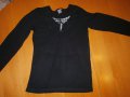 Дамска черна блуза с дълъг ръкав - М размер, снимка 1 - Блузи с дълъг ръкав и пуловери - 12419620
