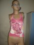 Ефектен розов дамски топ / потник, с гол гръб, дамска блуза / тениска без ръкави,ръкав,дамско бюстие