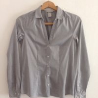 hm страхотна сива риза, снимка 6 - Ризи - 21151478