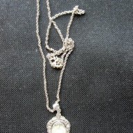 сребърен медальон със седеф, снимка 4 - Колиета, медальони, синджири - 17207527