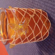 Висящ свещник, оранжев с декорации на пеперуди, снимка 9 - Декорация за дома - 14660021