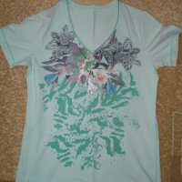 Красива памучна блуза , снимка 1 - Тениски - 22333247