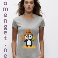 ТОП МОДЕЛ! Дамски T-shirt PENGUIN с Fashion принт! Поръчай тениска С Твоя Снимка или идея!, снимка 2 - Тениски - 13375141