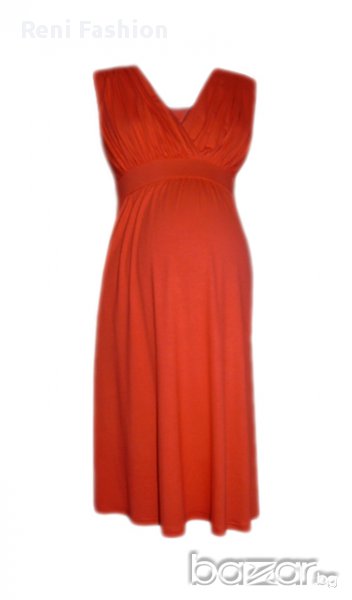 Рокля за бременни, кърмачки и макси дами 0538 корал , снимка 1