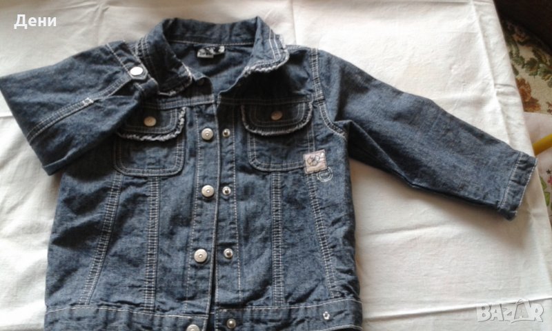 Дънково яке за момиченце, снимка 1
