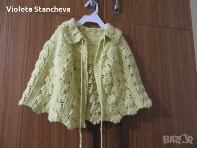 КРАСИВА ПЛЕТЕНА ДЕТСКА ПЕЛЕРИНА/1/, снимка 1