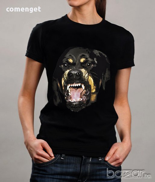 ТОП! Дамска тениска ROTTWEILER DOG с принт! Бъди различна, поръчай С ТВОЯ СНИМКА!, снимка 1