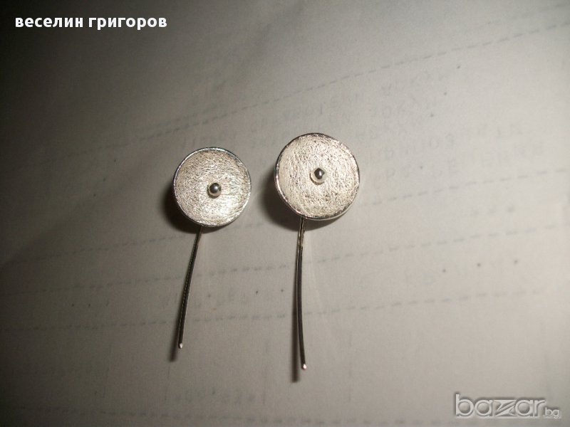 сребърни обеци, снимка 1