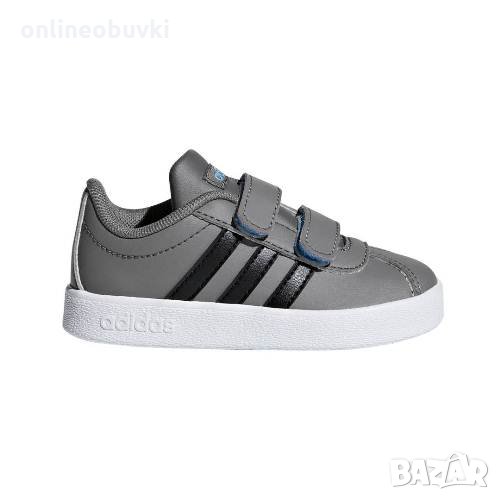 ЛИКВИДАЦИЯ!!!Детски спортни обувки ADIDAS VL COURT Сиво №22, снимка 1