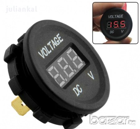 Дигитален волтмер кръгъл 4 - 30 Волта волтметър, снимка 8 - Друга електроника - 11988471
