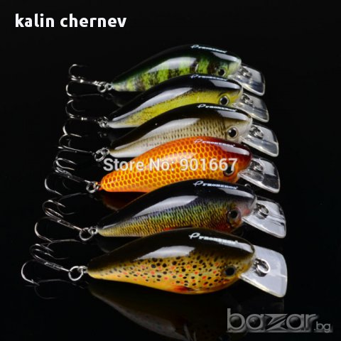 воблери 7.6см 12.57г 6 цвята, снимка 4 - Въдици - 12556675