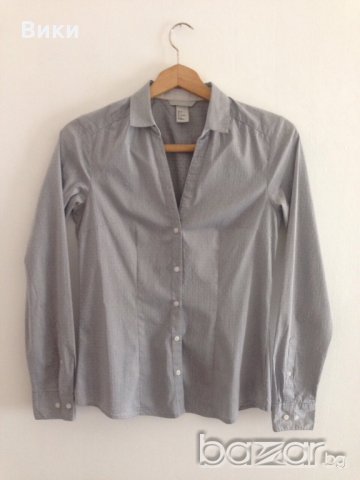 hm страхотна сива риза, снимка 6 - Ризи - 21151478