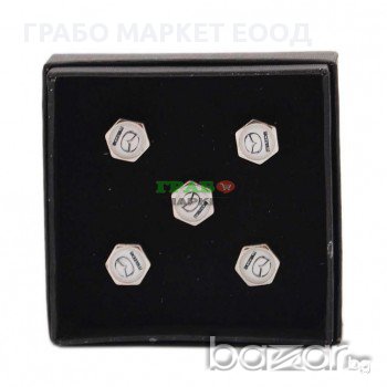 Комплект от 5бр. капачки за автомобилни вентили - Mazda., снимка 1