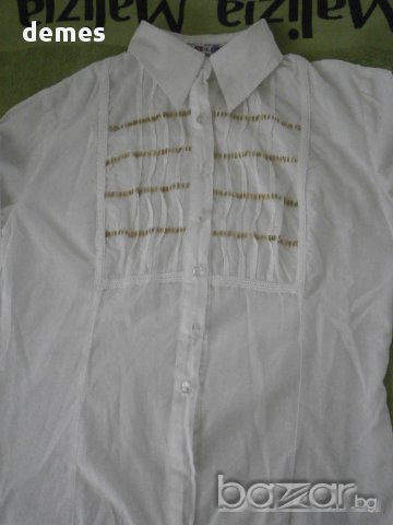 Дамска бяла блуза Modelisa размер M, снимка 7 - Блузи с дълъг ръкав и пуловери - 8879069