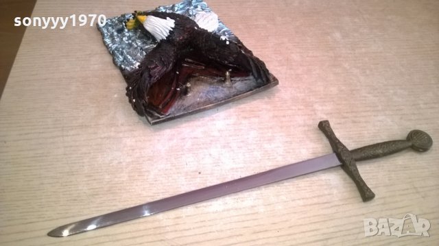Сувенирен меч-ретро колекция-36х15см-внос швеицария, снимка 8 - Колекции - 23647795