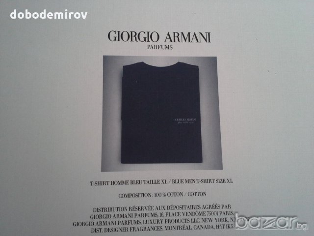 Нова тениска Giorgio Armani Play With Style, оригинал, снимка 6 - Тениски - 11871112