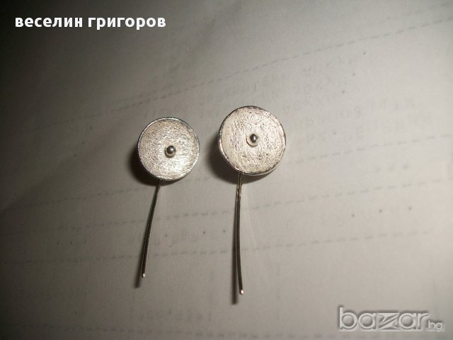 сребърни обеци