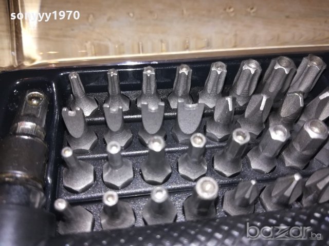 отвертка/гидоре 42 части в кутия с прозрачен капак, снимка 12 - Отвертки - 20803792
