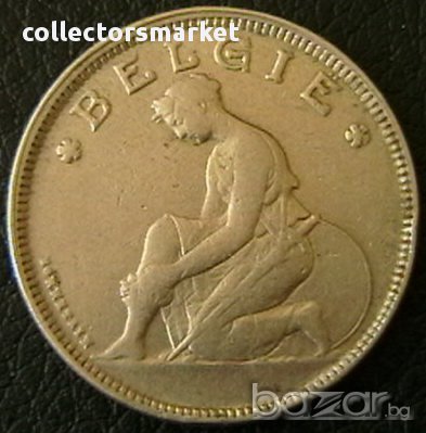 2 франка 1923(Белгийска легенда), Белгия, снимка 2 - Нумизматика и бонистика - 18161617
