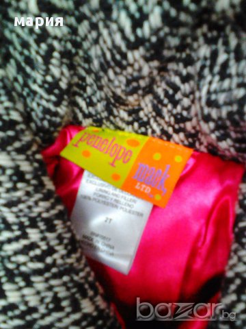 Топло палтенце с шапчица за госпожица, снимка 5 - Детски якета и елеци - 16421580