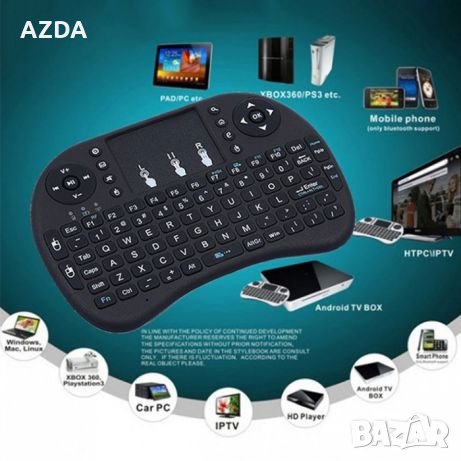 мини безжична клавиатура Mini wireless Bluetooth keyboard , снимка 3 - Клавиатури и мишки - 25855630