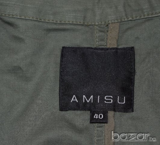 Amisu New Yorker Khaki дамско яке зелено метални шипове, снимка 3 - Якета - 20059419