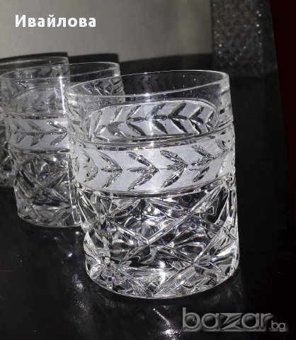 Кристални чаши за уиски , снимка 2 - Други стоки за дома - 14884176