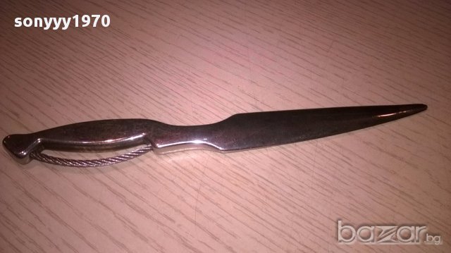 Nino cerruti-нож/кама за колекция-22см-внос швеицария, снимка 7 - Антикварни и старинни предмети - 13239935