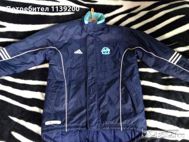 Мъжко зимно яке ADIDAS L оригинал тъмносин цвят, снимка 9 - Якета - 19647681