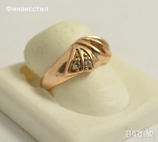 златен пръстен 43566-4, снимка 2 - Пръстени - 23699809