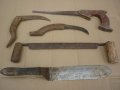 Старинни инструменти: трион, стъргало, цигански поялник, чукче, керпеден, ножици, снимка 4