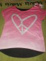Тениска в розово с щампа сърце,нова,за 7-8 и за 9-10 годишно момиче, снимка 3