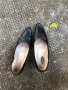 Черни обувки естествена кожа на ниско токче 37 номер, снимка 2