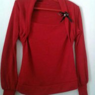 Нова блуза в актуално червено, снимка 1 - Блузи с дълъг ръкав и пуловери - 11819339