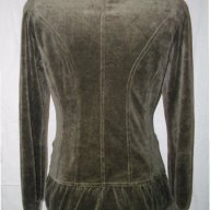 Актуално сако тип блузка ”Essentiel” Antwerp / зелено еластично кадифе, снимка 8 - Сака - 15738919