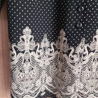 CELEBRE - дамска дълга черно-бежова риза, снимка 2 - Ризи - 16464940