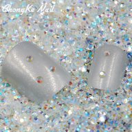 2мм 2000 бр прозрачни камъчета капси декорация 3д ефект за нокти маникюр и не само, снимка 1 - Продукти за маникюр - 15546881