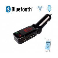 Луксозен Bluetooth FM трансмитер с USB зарядно за GSM, Bluetooth Car Charger, снимка 2 - Аксесоари и консумативи - 18940629
