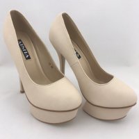 Дамски обувки Amelia-Beige, снимка 5 - Дамски обувки на ток - 25440007