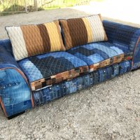 Дънков диван , снимка 5 - Дивани и мека мебел - 24866475