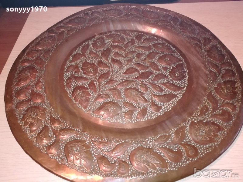 ретро колекция-огромна чиния редка плетка-внос швеицария, снимка 1