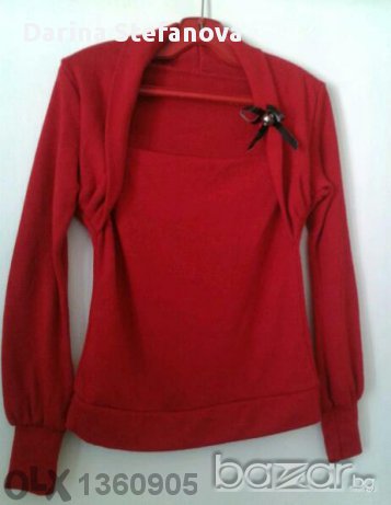 Нова блуза в актуално червено, снимка 1