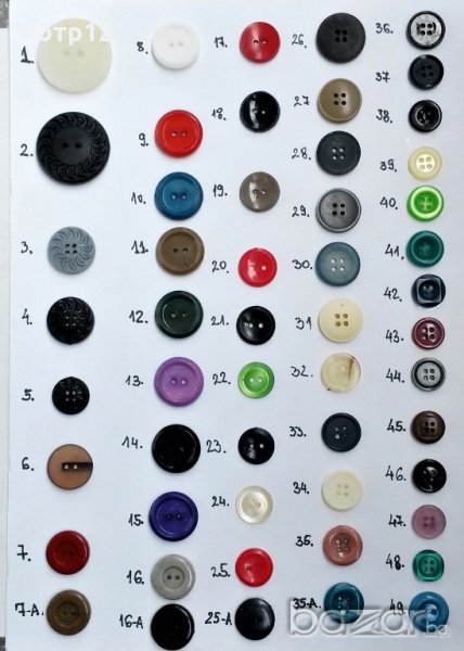 Копчета за дрехи- шивашки материали. Buttons. Kopche. Виж текста в обявата!, снимка 1
