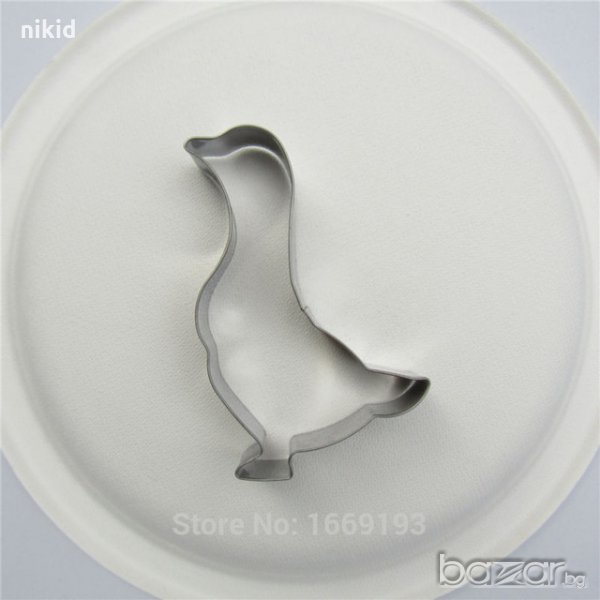 Гъска Патица Метална форма резец украса бисквитки фондан пита тесто , снимка 1