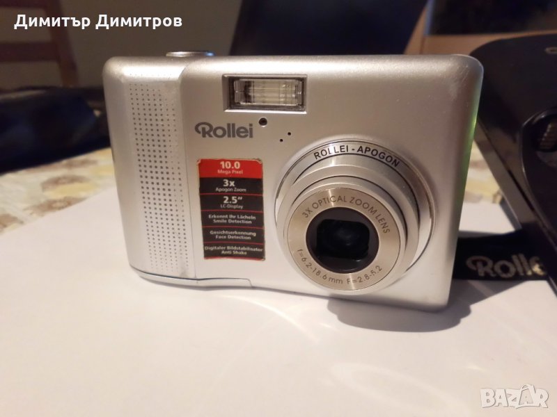 Цифров фотоапарат " Rollei compactline 130" + зарядно + 4 батерии, снимка 1