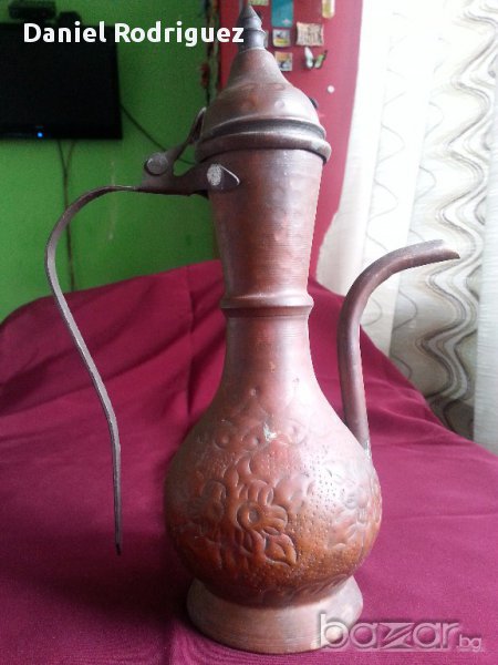 Стар Кован Бакърен Турски Ибрик, снимка 1