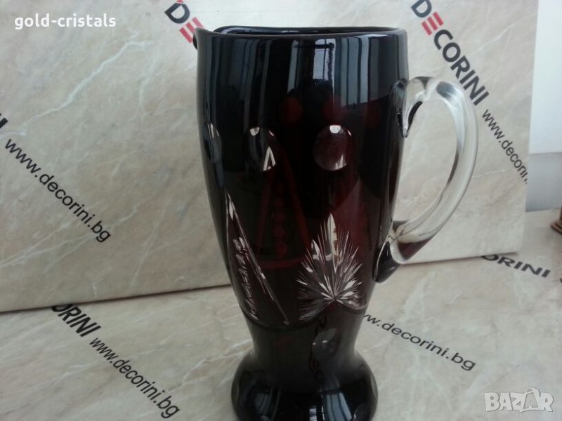 кристална кана цветен кристал, снимка 1