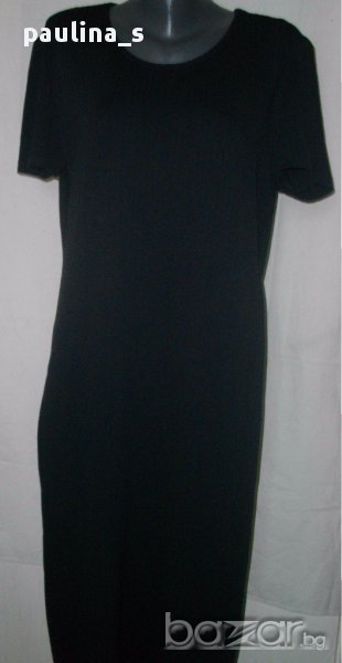 Елегантна черна рокля "Marks & Specer" / еластична черна рокля / голям размер, снимка 1