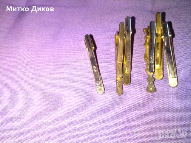 Игли за вратовръзка позлатени, снимка 6 - Други - 13528144